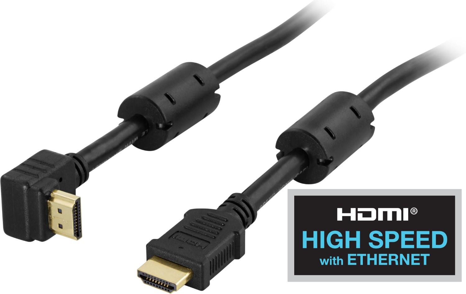 HDMI-kaapeli, HDMI 1.4, u-u, 4K, Ethernet,3D, paluuääni kulma