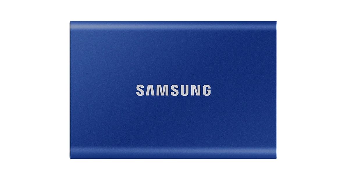 SAMSUNG T7 EXTERNAL SSD 1TB, BLUE