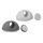 Adhesive cable holder, 6-pack, 3x grey, 3x white, TRP