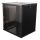 19" cabinet, 12U, 540x450mm, standing wall mount, glass