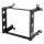 19" wall mount, 9U, 50kg load, steel, mounting kit, black