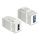 Keystone module, USB 3.0 A fe - fe, 19.2x14.9mm, white