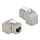 Keystone Module RJ45 jack to RJ45 jack Cat.6A 90° angled