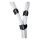 Hook loop fastener cable ties width 20mm 18cm 10pack