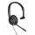 USB mono headset, volume control, noise reducing mic, black