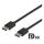 DisplayPort cable, DP 1.4, 7680x4320 at 30Hz, 1m, black