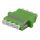 Fiber coupler snap-in, 4xLC-LC, Singlemode, duplex, green