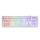 WK75 Membrane RGB keyboard, 105 keys, Nordic layout white