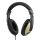 Headphones with volume control, 1x3.5mm, black/gold