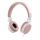 H300 Headphones with microphone, foldable, 3.5 mm, pink