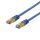 S/FTP Cat6a patch cable 3m 500MHz Deltacertified LSZH blue