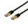 S/FTP Cat6a patch cable, delta cert, LSZH, 3m, black