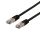 S/FTP Cat6 patch cable, LSZH, 5m, black