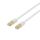 S/FTP Cat7 patch cable with RJ45, 0.3m, 600MHz, LSZH, white