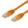 U/UTP Cat6 patch cable, (LSZH), 0.3m, orange