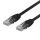 U/UTP Cat6 patch cable 0.3m 250MHz Deltacertified LSZH black