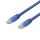 U/UTP Cat6a patch cable, LSZH, 0.5m, blue
