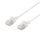 U/FTP Cat6a patch cable, slim 3.8mm in diameter, 1,5m, white