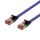 Tough Flat CAT.6A U/FTP Patch Cable, 28AWG, 1.5m, blue