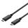 USB 2.0 -latauskaapeli, USB-C - USB-C, 3A, 3m, musta