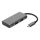 USB-C hub, 2x USB-C, 2x USB-A, 10 Gbit/s, space grey