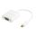 USB 3.2  to VGA adapter, Type C ma, VGA fe, 1080p, white