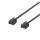 U/UTP Cat6a patch cable, flat, 2m, 1mm thick, black