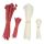 Cable ties, 100mm & 200mm, 200-pack, red/white