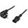 Device cable PC & wall angled CEE 7/7 & IEC C13 1m