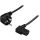 Earthed device cable, angled CEE 7/7 max250V/10A, 3m