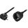 Earthed extension cable angled CEE 7/7 5m 