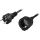 Earthed extension cable straight CEE 7/7 5m