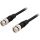 Coaxial patch cable, RG59, BNC ma-ma, 75 Ohm, 10m, black