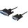 Printer cable serial DB25ma-DB9fe, black, 3m