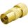 Antenna connector, 9.5mm female, gold plated connectors
