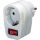 Power strip, 1xCEE 7/3, 1xCEE 7/7, switch, white