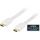Flat HDMI cable, HDMI High Speed w/ Ethernet, 4K, 3m, white