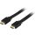 Flat HDMI cable, HDMI High Speed w/ Ethernet, 4K, 5m, black