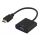 HDMI to VGA + audio adapter, 19-pin ma - 15-pin fe and 3.5mm