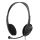 Headset, on-ear, volume control on the cable, 2 x 3
