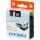 D1, marking tape, 19mm, white text on black tape, 7m - 45811