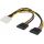 Y-power cable for 2xSerial ATA hard drives