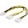 Adapter cable 2x4-pin to 6-pin PCI-Express, 25cm