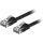 U/UTP Cat6 patch cable, flat, 20m, 250MHz, black