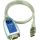 USB to serial adapter, RS-232/422/485, DB9ma, 10 cm
