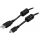 USB 2.0 cable TypeA Type MiniB ferrite cores 2m black