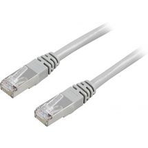 F / UTP Cat5e patch cable, 10m, 100MHz, Delta certified, gre