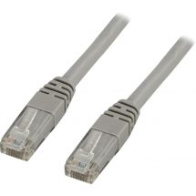 U/UTP Cat5e patch cable 10m, 100MHz, Delta-certified, grey