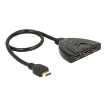 HDMI UHD Switch 3xHDMI>1xHDMI out 4K integrated cable 50 cm