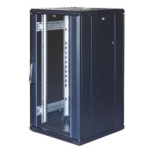 SystemG 19" cabinet 22U 600x600 glass front door metal 800kg